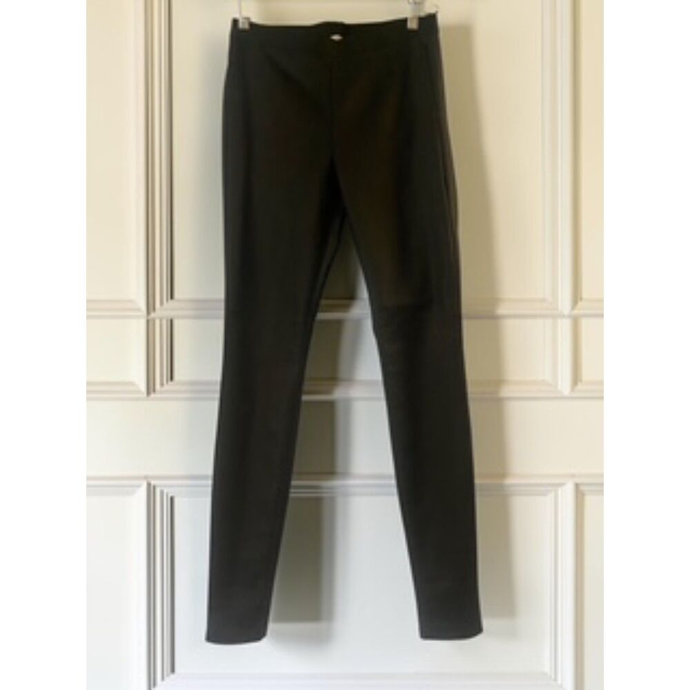 Eileen Fisher Organic Cotton Blend Stretch Leggings /Skinny Pants-Black-Size XXS